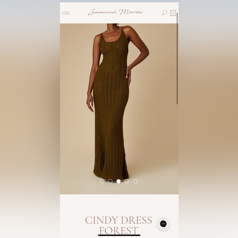 CINDY DRESS FOREST Savannah Morrow size M